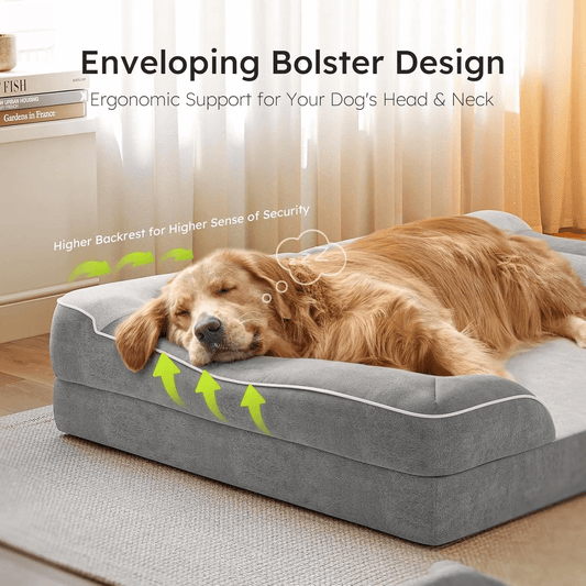 Memory Foam Washable Orthopedic Pet Bed