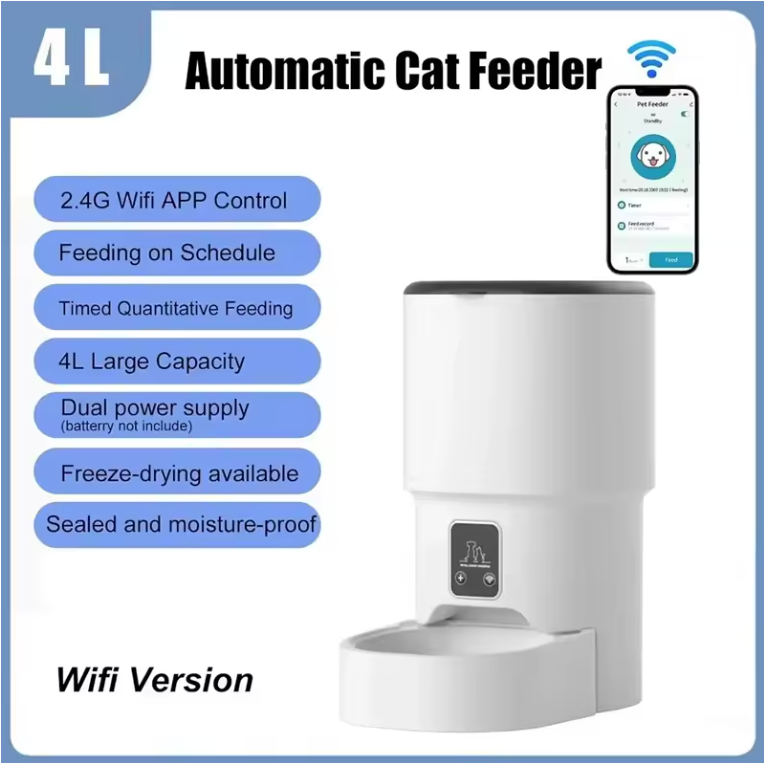 Smart Automatic Pet Feeder with UV Sterilization & App Control