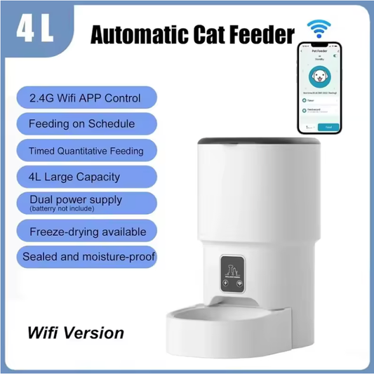Smart Automatic Pet Feeder with UV Sterilization & App Control
